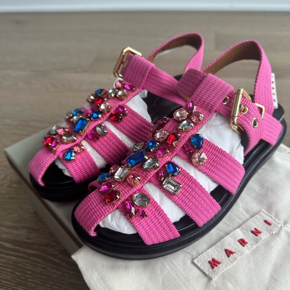 Marni Pink fisherman Sandals - Picture 1 of 6